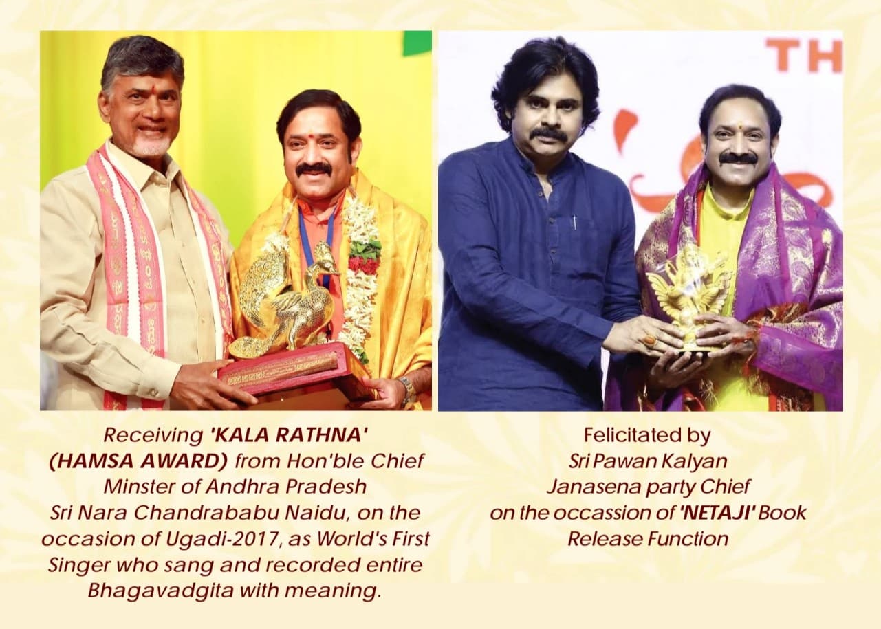 Felicitated by Sri Pawan Kalyan